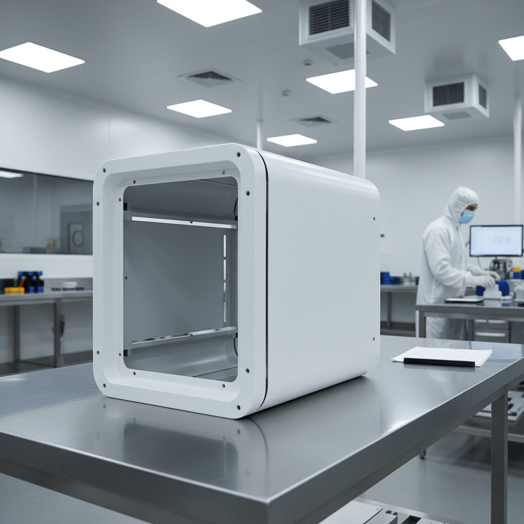 医疗设备外壳钣金加工案例-黑铁科技